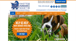 Desktop Screenshot of fayettehumanesociety.com